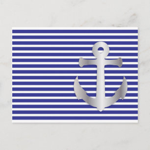 Carte Postale Aziza Stripes & Marine Blue Seaman