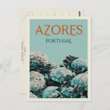 Azores hydrangeas illustration Portugal