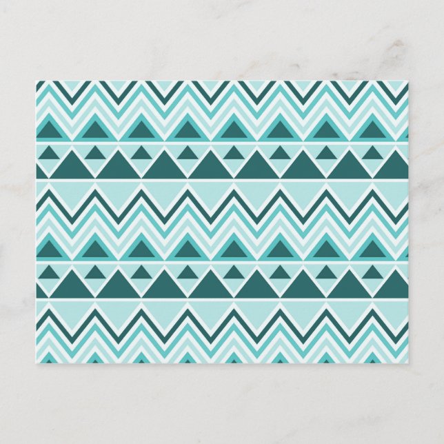 Carte Postale Aztec Andes Triangles Triangles Chevrons (Devant)