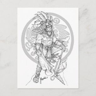 Carte Postale Aztec Jaguar