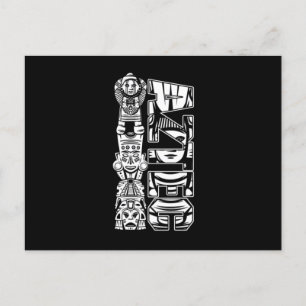 Carte Postale Aztèque Culture autochtone mexicaine Maya Inca Cad