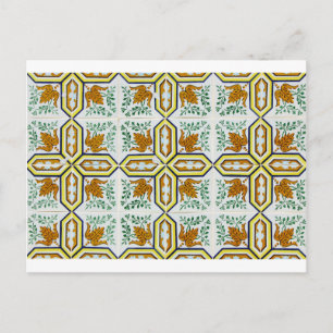 Carte Postale Azulejos, Carreaux portugais