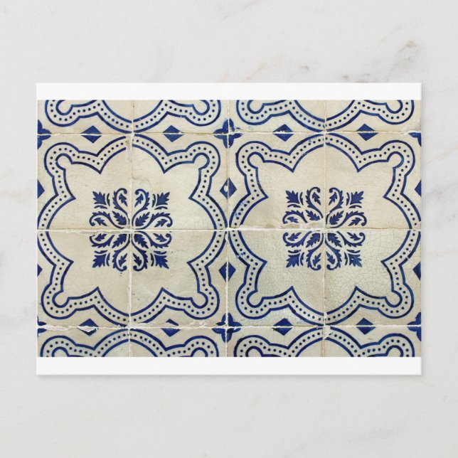 Carte Postale Azulejos, Carreaux portugais (Devant)