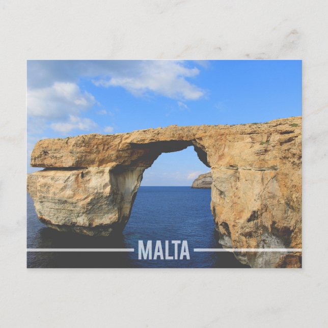 Carte Postale Azure Window Gozo, Malte (Devant)