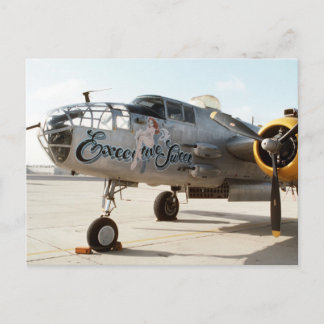 CARTE POSTALE B25 MITCHELL BOMBER "EXECUTIVE SWEET" NESE ART