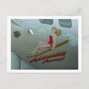 Carte Postale B-17 "Aluminium Overcast" Nez Art