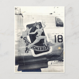 Carte postale B-24 Nose Art "Gus' Jokers"