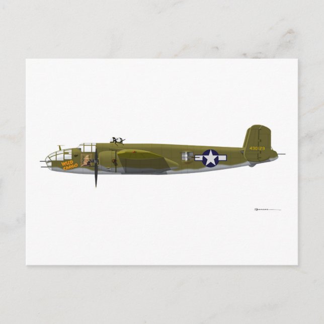Carte Postale B-25J Mitchell nord-américain (Devant)