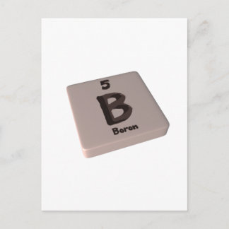 Carte Postale B Boron