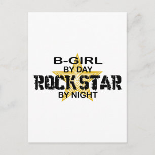 Carte Postale B-Girl Rock Star par nuit
