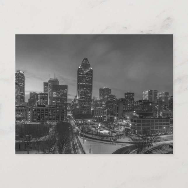 Carte Postale B&W Montréal (Devant)