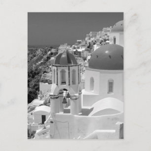 Carte Postale B&W Santorini 2