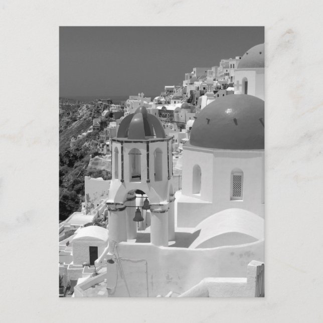 Carte Postale B&W Santorini 2 (Devant)