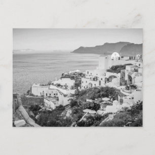 Carte Postale B&W Santorini 8