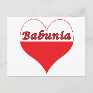 Carte Postale Babunia Coeur polonais