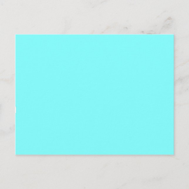 Carte Postale Baby Blue Color Customisé Designer (Devant)