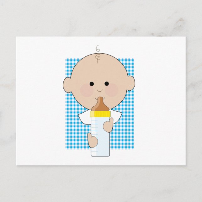 Carte Postale Baby Bottle Boy (Devant)
