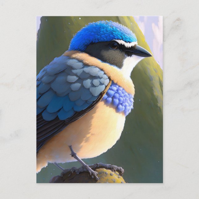 Carte Postale Baby Mountain Bluebird, poste (Devant)