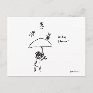 Carte postale baby shower