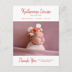Carte Postale BABY SHOWER   Bébé Poison Thank You Postcard