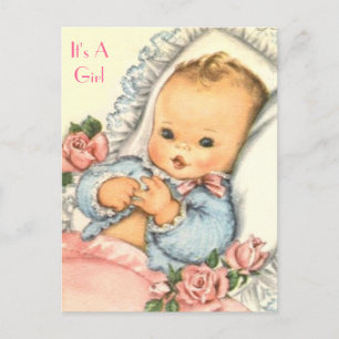 Carte Postale baby shower budgétaire Invitation