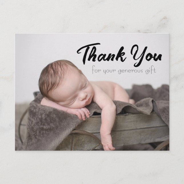 Carte postale Baby shower CUTE (Devant)