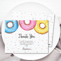 Baby shower d'aquarelle Donuts