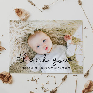 Carte Postale Baby shower gentil merci