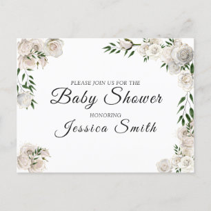 Carte postale baby shower Invitation