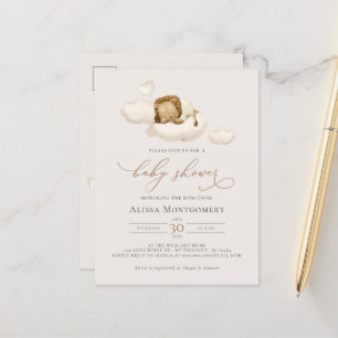 Carte Postale Baby shower Lion