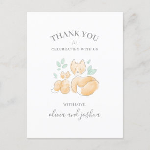 Carte postale Baby shower Merci