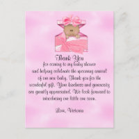 Baby shower Merci bébé fille ethnique