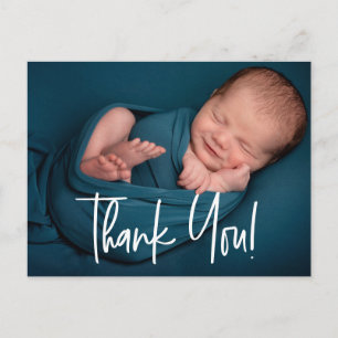 Carte Postale Baby shower photo pour bébé garçon