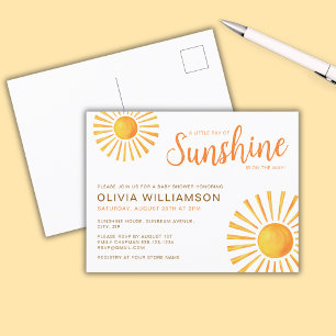 Carte Postale Baby shower solaire