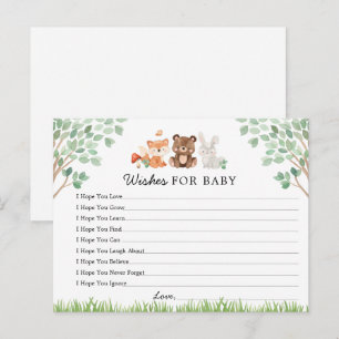 Carte Postale Baby shower Woodland Wives for Baby Card