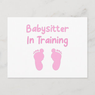 Carte Postale Babysitter En Formation