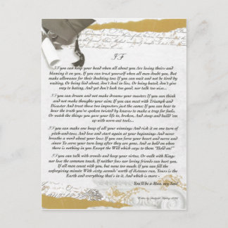 Carte Postale Baccalauréat FI de Rudyard Kipling