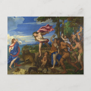 Carte Postale Bacchus et Ariane par Titien