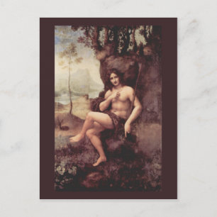 Carte Postale Bacchus par Leonardo da Vinci