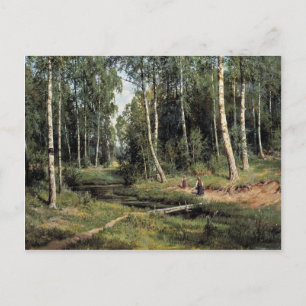Carte Postale Bach Dans La Forêt De Birch Par Schischkin Iwan Iw