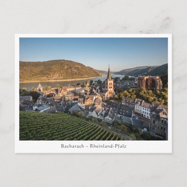 Carte Postale Bacharach Allemagne (Devant)