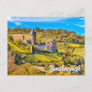 Carte Postale Bacharach, sur la rivière Rhin, Allemagne