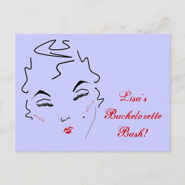 Carte Postale Bachelorette Bash (Devant)