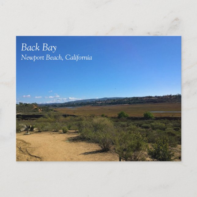 Carte Postale Back Bay, Newport Beach, Californie (Devant)
