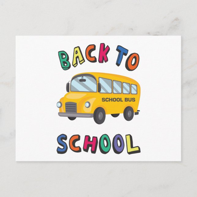 Carte Postale Back to school postcard (Devant)