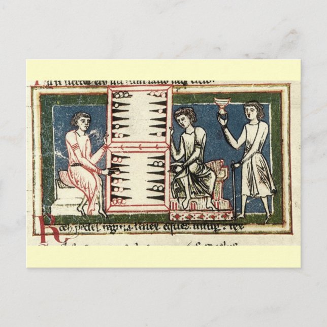 Carte Postale Backgammon (Devant)