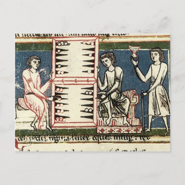 Carte Postale Backgammon (Devant)