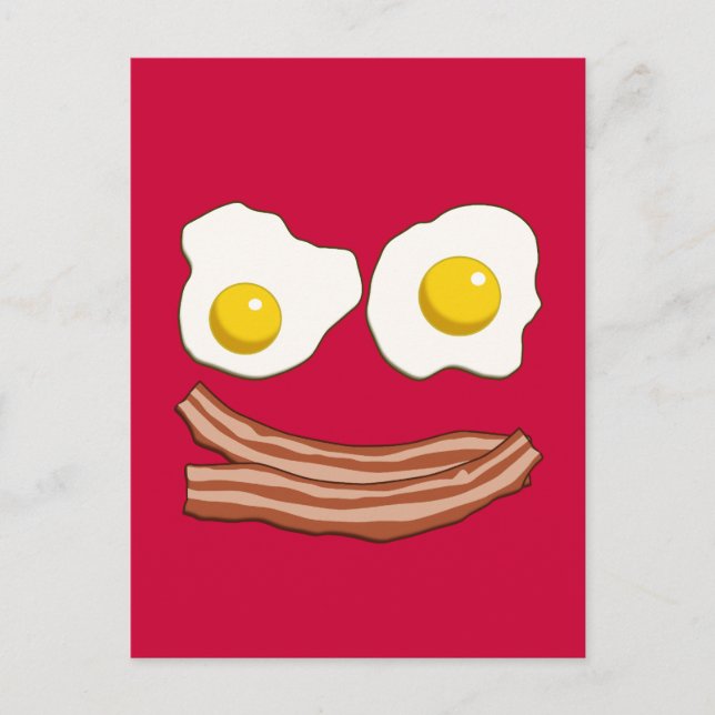 Carte postale Bacon et Oeufs (Devant)