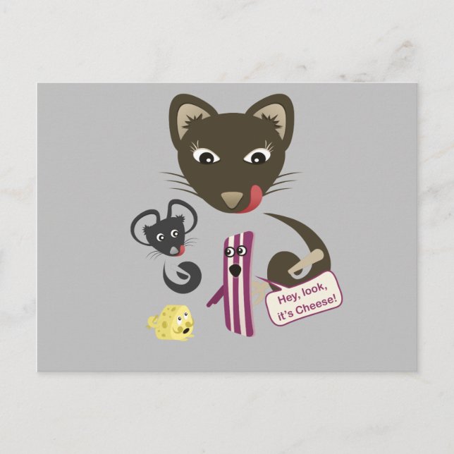 Carte Postale Bacon réunit amis et ennemis (Devant)