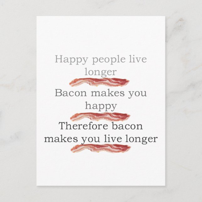 Carte Postale baconlogicwithbacon (Devant)